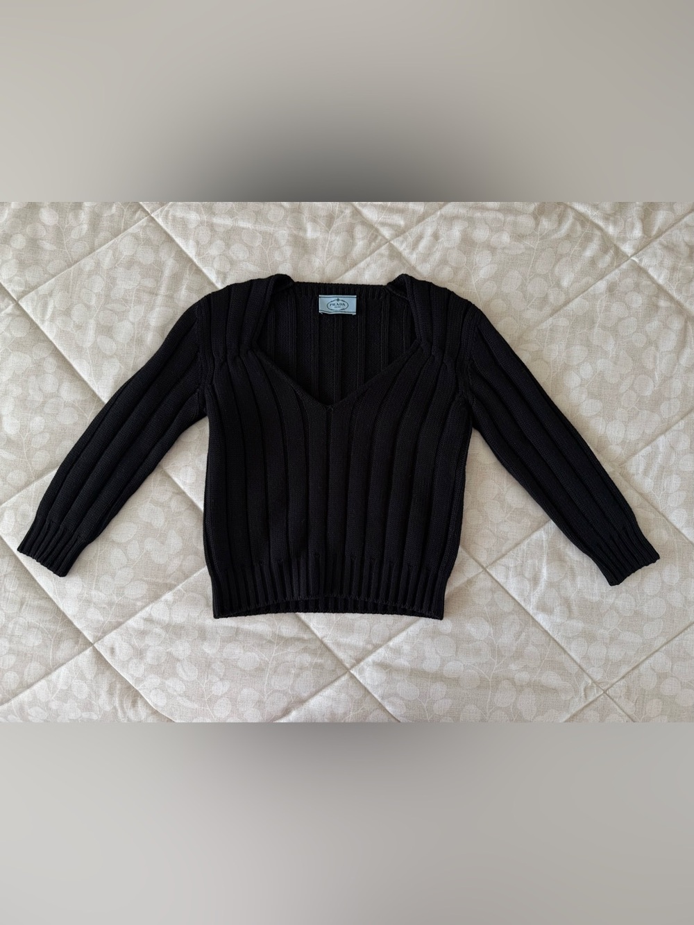 PRADA Black Wool Sweater